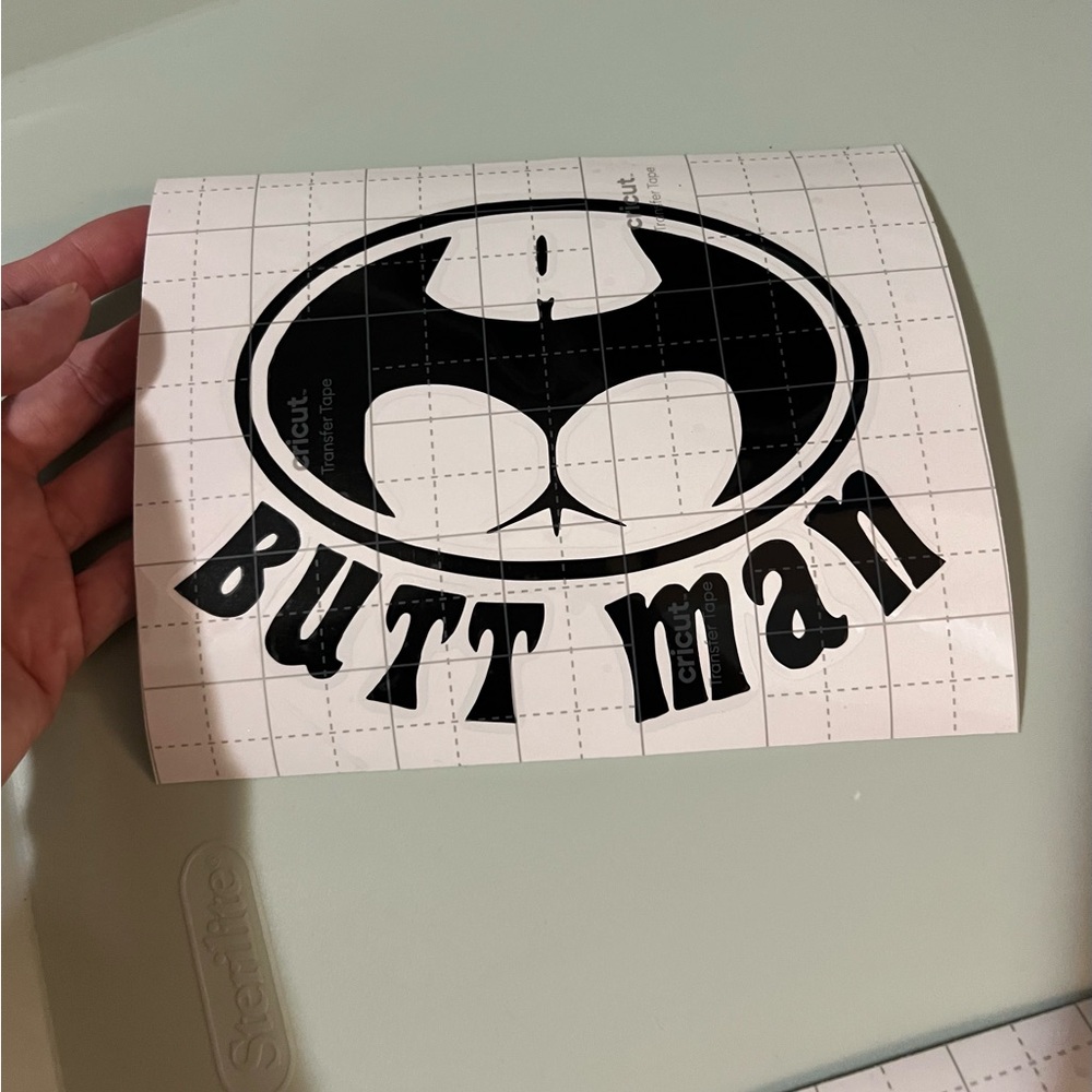 Butt Man Vinyl Decal 🦇